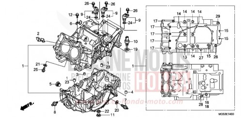 CARTER MOTEUR NC700XAD de 2013